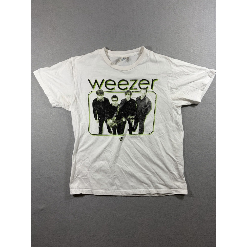 Weezer Vintage Y2K Rock Band Buddy Holly Hash Pipe Emo Pop T Shirt Men's Medium